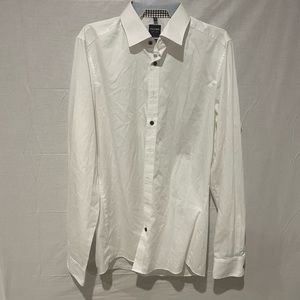 Mens dress shirt white. Olymp, Level 5 slim fit. 16 neck 41